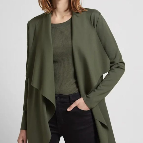 SABA Karlie Ponte Cardigan in Khaki - size XXS - BNWT - RRP $179 - Picture 2 of 4